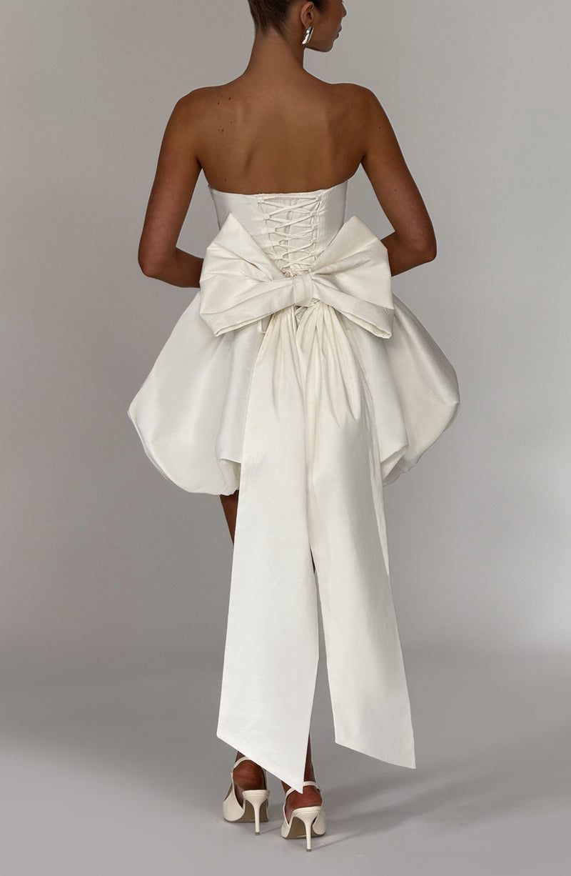 Lotus Mini Dress - Ivory