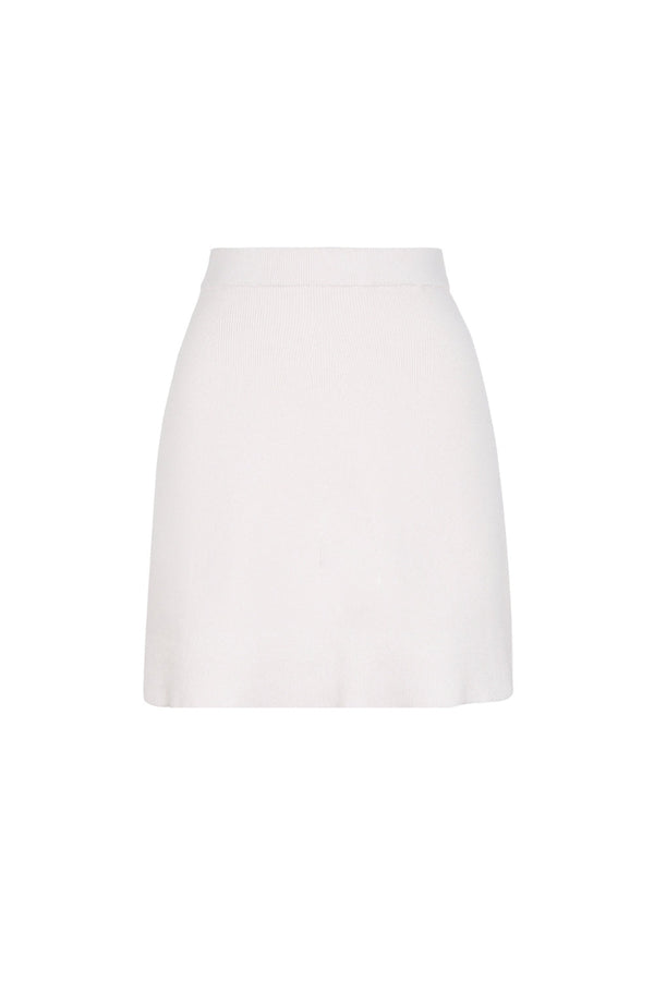 vicky Cream Sequin Knit mini skirt