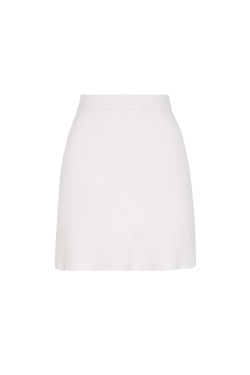 vicky Cream Sequin Knit mini skirt