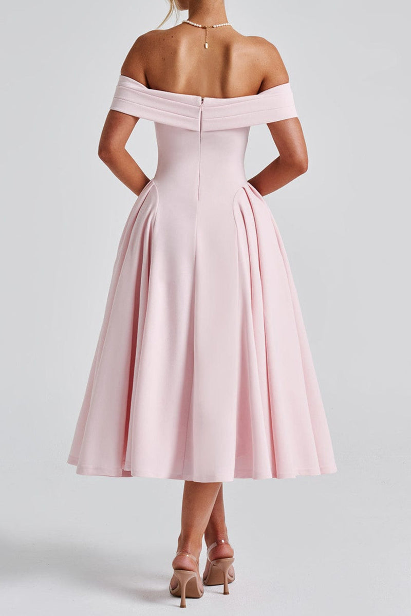 Miranda Midi Dress - Blush