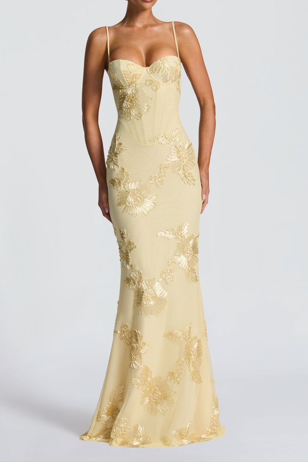 Nefertiti Maxi Dress - Lemon