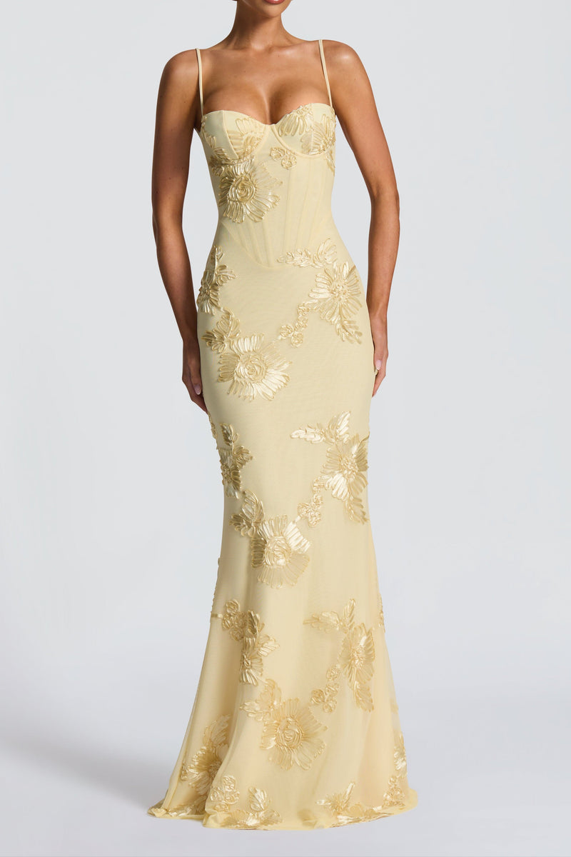 Nefertiti Maxi Dress - Lemon