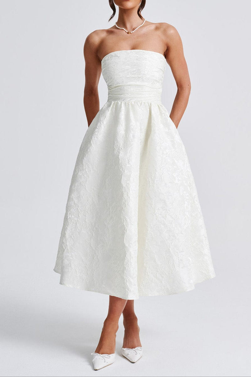 Saoirse Midi Dress - Ivory