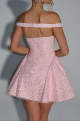 claire Mini Dress - Blush