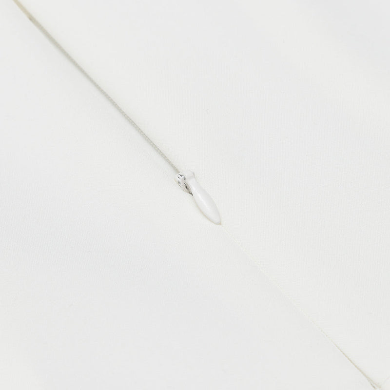 STRAPLESS LONG SLEEVES JUMPSUIT IN WHITE styleofcb 