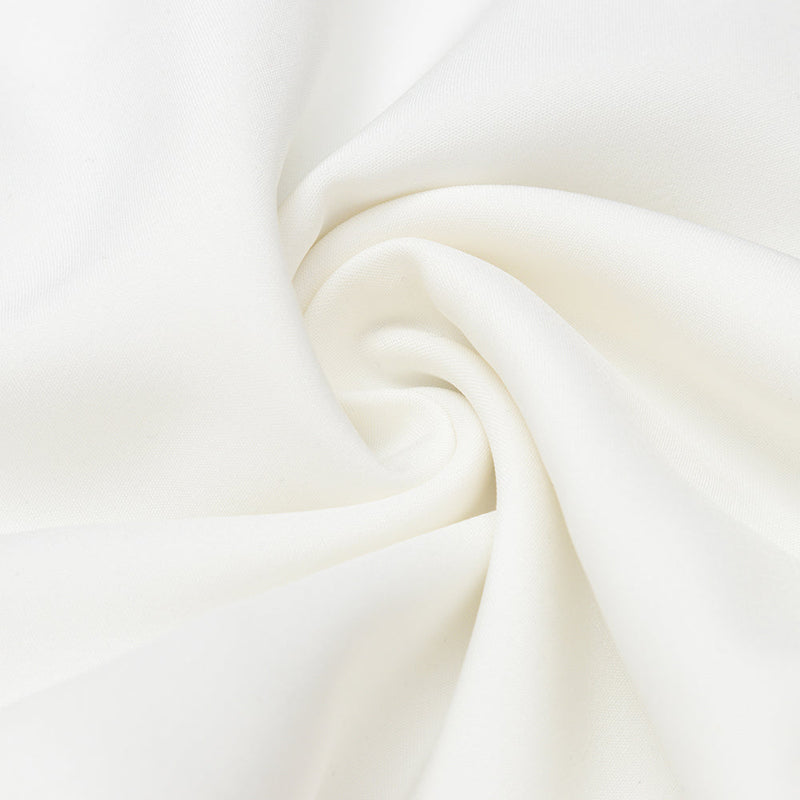 STRAPLESS LONG SLEEVES JUMPSUIT IN WHITE styleofcb 