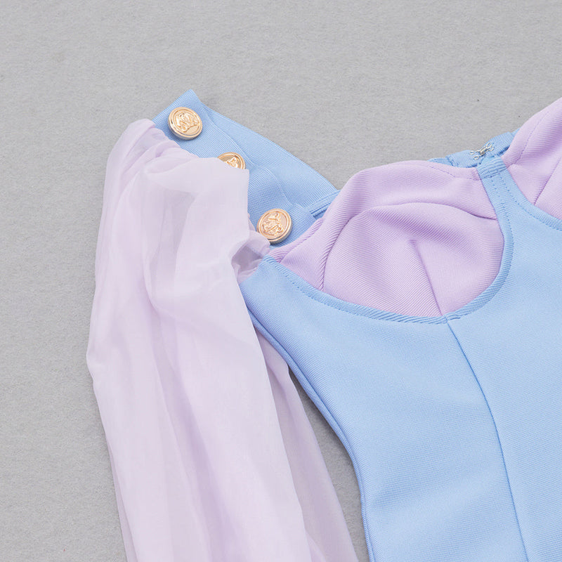 LACE BANDAGE BODYCON MINI DRESS styleofcb 