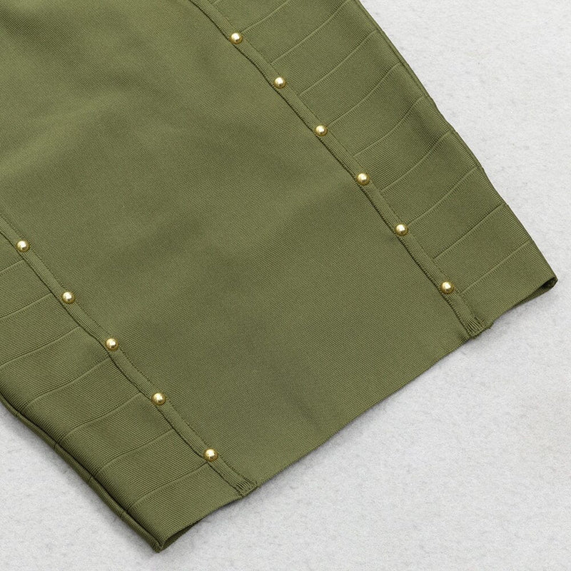BODYCON MINI DRESS IN ARMYGREEN styleofcb 