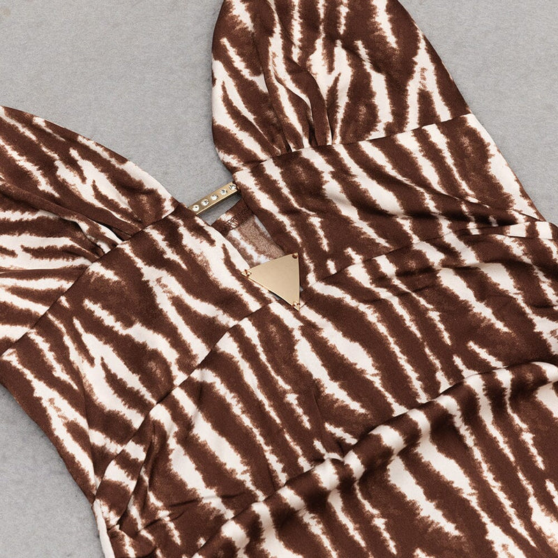BANDAGE SPLIT MAXI STRIPE DRESS DRESS styleofcb 