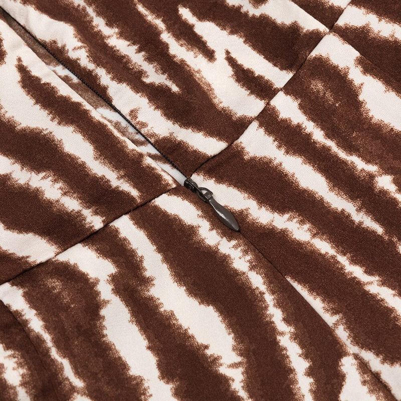 BANDAGE SPLIT MAXI STRIPE DRESS DRESS styleofcb 