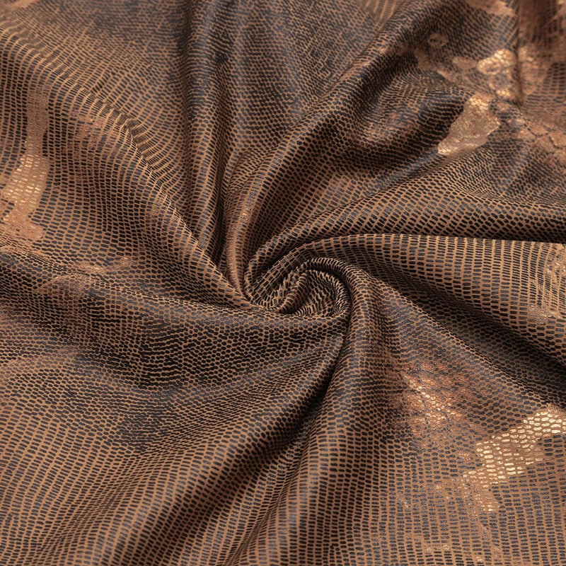 HOLLOW LEOPARD OUT MIDI DRESS IN BROWN styleofcb 