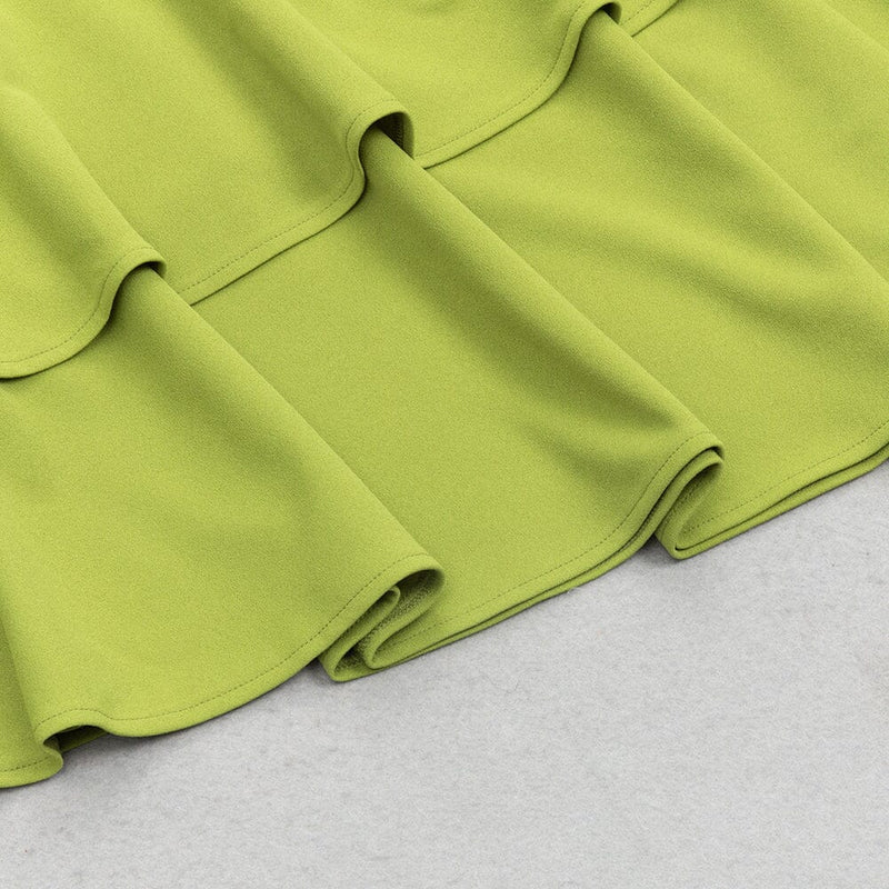 STRAPPY FISHTAIL MAXI DRESS IN GREEN styleofcb 