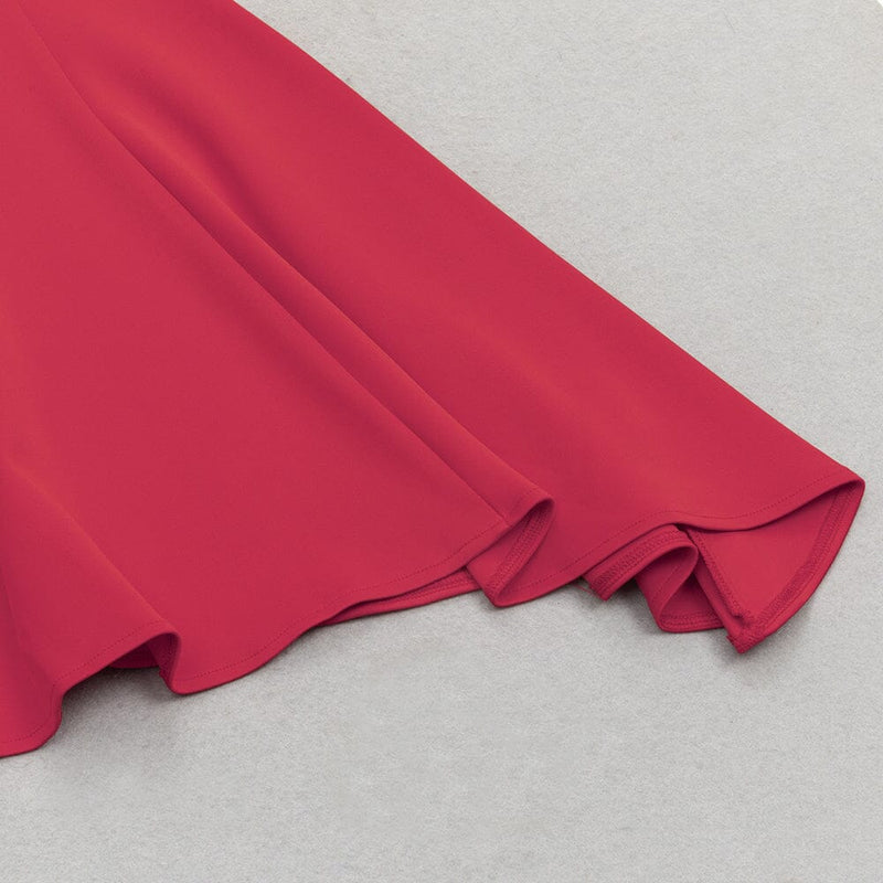ONE SHOULDER FISHTAIL MAXI DRESS IN RED styleofcb 
