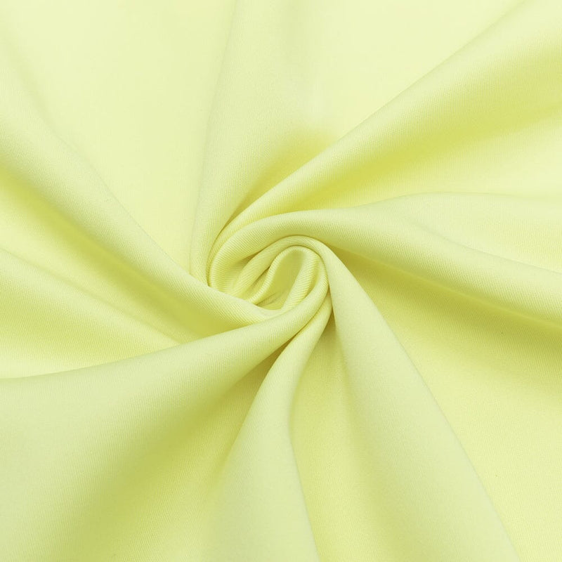 SATIN CUT OUT V NECK MIDI DRESS IN YELLOW-styleofcb