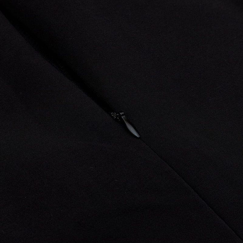 MESH STITCHED CROSS-TIE JUMPSUIT IN BLACK styleofcb 