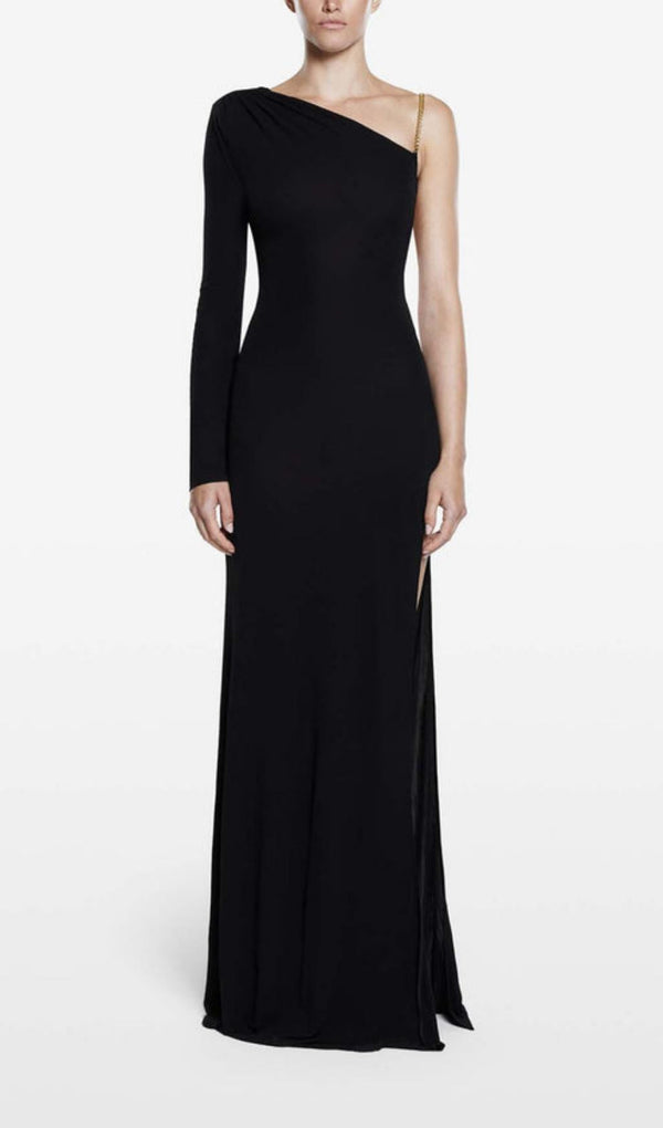 ONE SHOUDLER BACKLESS MAXI DRESS IN BLACK Dresses styleofcb 