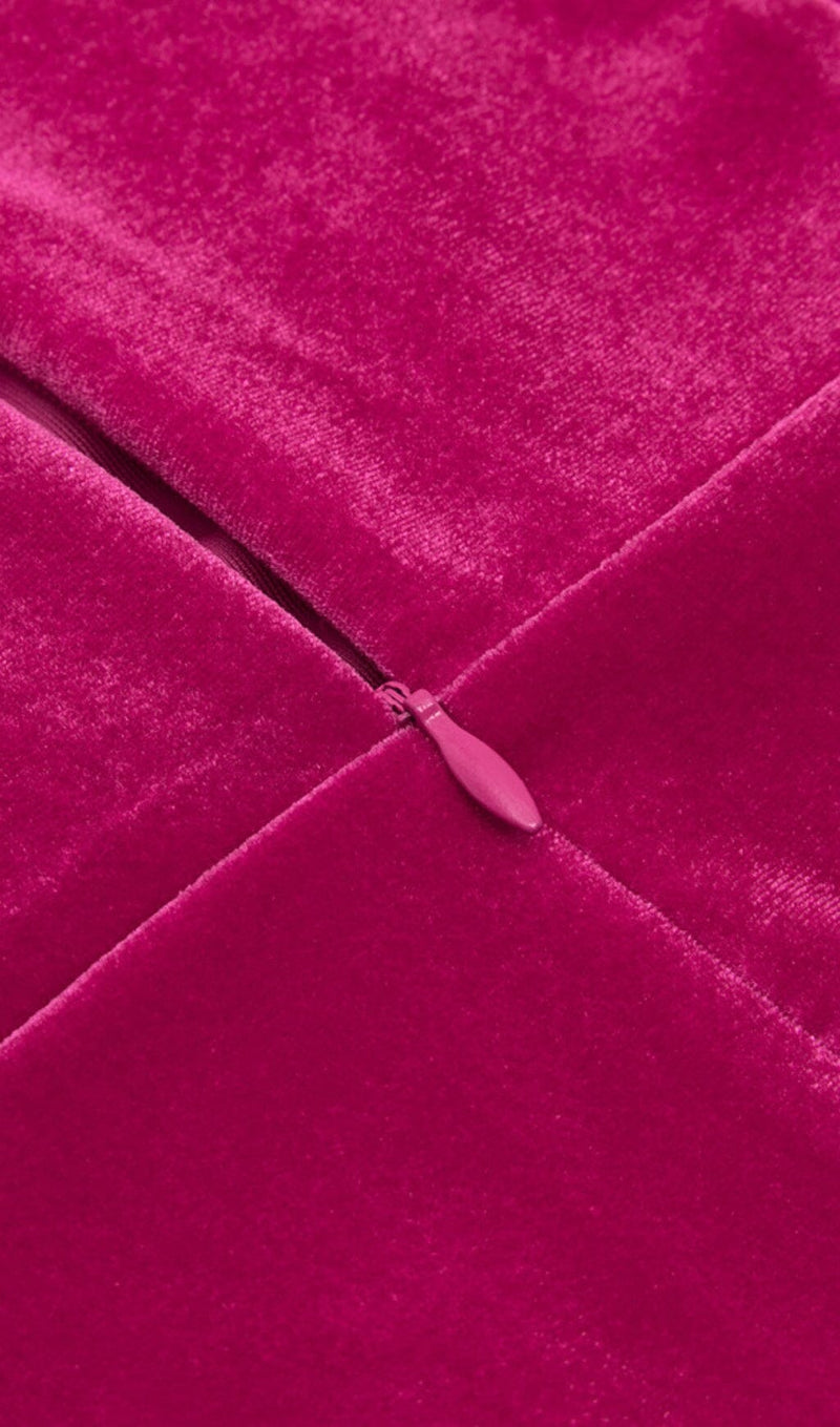 LONG SLEEVED SHEATH DRESS IN ROSE RED DRESSES styleofcb 