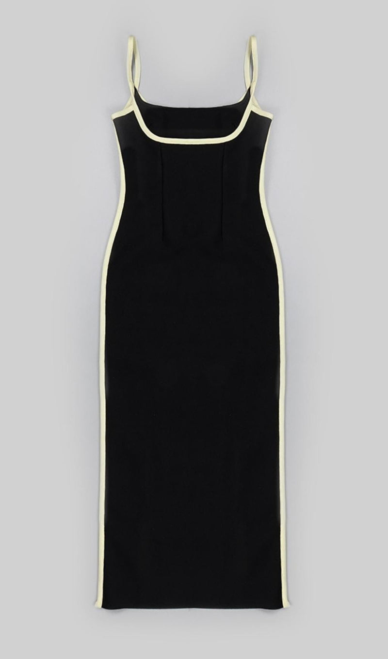 BANDAGE BACKLESS MIDI DRESS IN BLACK Dresses styleofcb 