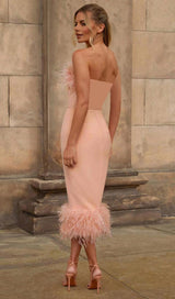 FEATHER BODYCON MIDI DRESS Dresses styleofcb 