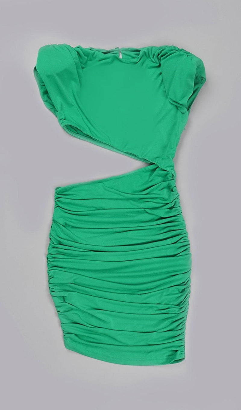 CUT OUT RUCHED MINI DRESS Dresses styleofcb 