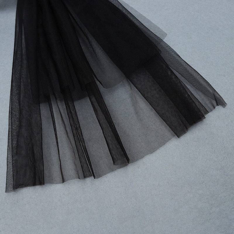 DEEP V NECK SLEEVELESS BACKLESS LACE BOW MESH JUMPSUIT BODYSUITS & JUMPSUITS styleofcb 