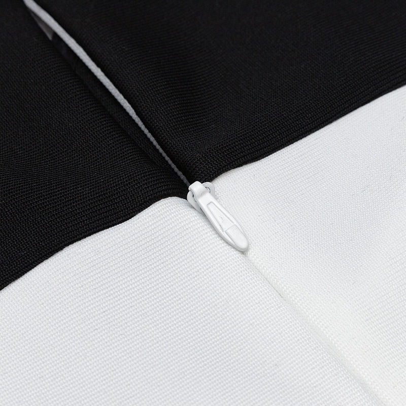 SPLICING LONG SLEEVES MIDI DRESS styleofcb 