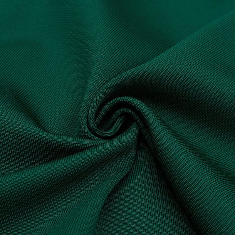 PERSPECTIVE GAUZE FISH BONE DRESS IN DARK GREEN styleofcb 