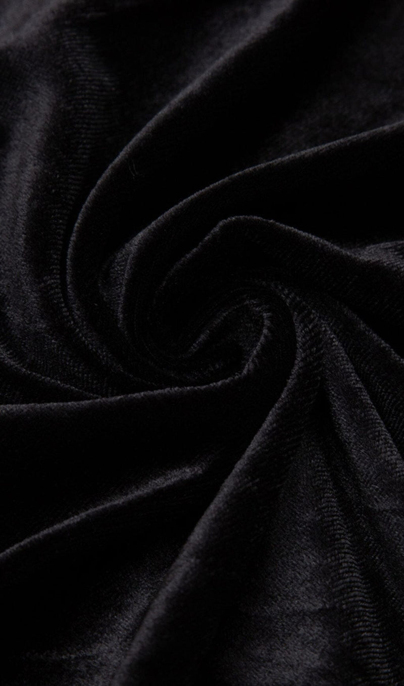 OFF SHOULDER PLEATED DRESS IN BLACK DREESES styleofcb 