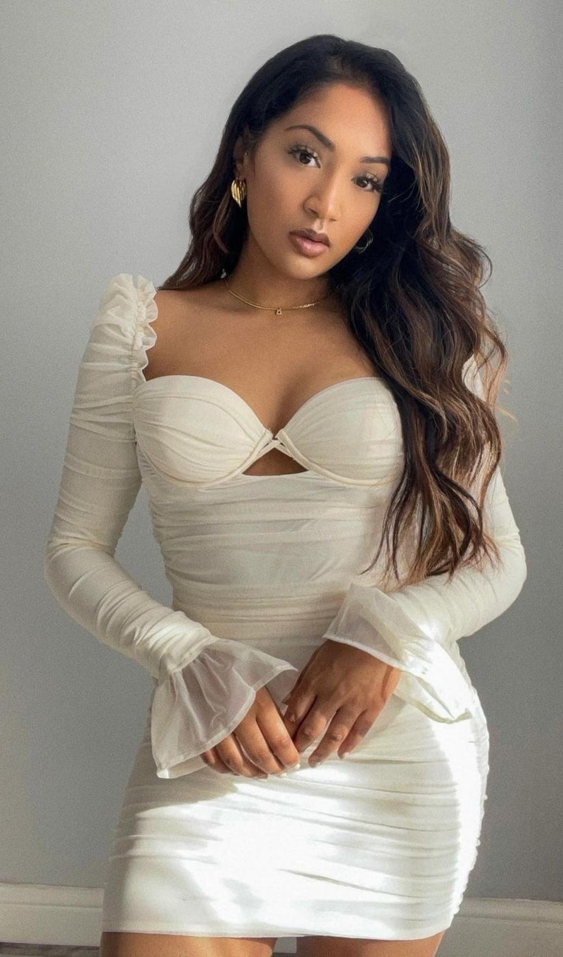 LONG SLEEVE BODYCON MINI DRESS Dresses styleofcb 