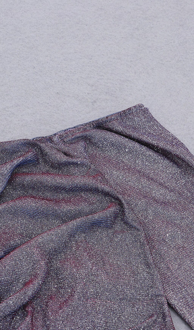 PURPLE OFF SHOULDER MINI DRESS styleofcb 