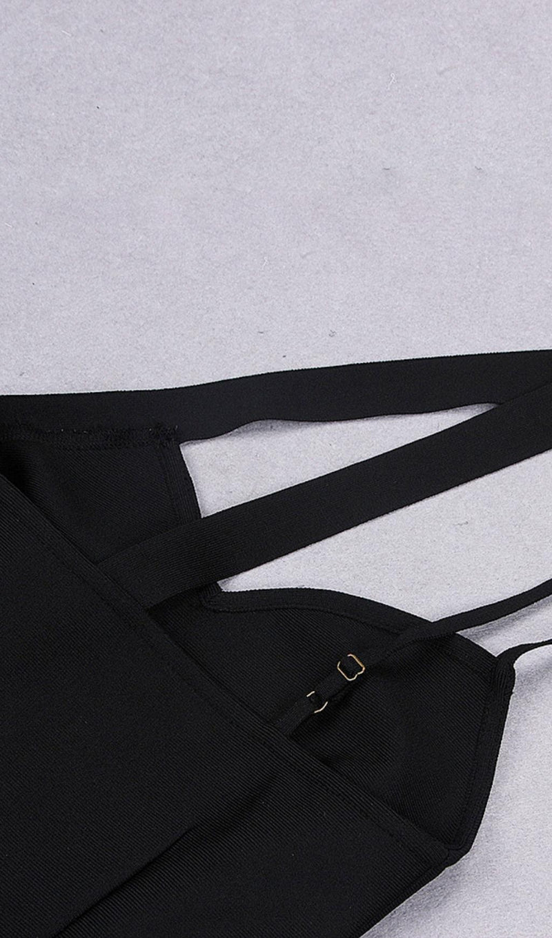 SHOULDER STRAPS MINI DRESS IN BLACK Dresses styleofcb 
