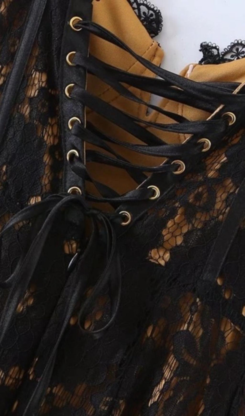 LACE SLEEVELESS MINI DRESS Dresses styleofcb 