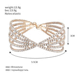 SILVER DIAMANTE CUFF BRACELET JEWELLERY styleofcb 