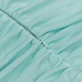 STRAPY WAIST-TIGHTENING COREST DRESS IN MINT GREEN-styleofcb