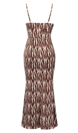 BANDAGE SPLIT MAXI STRIPE DRESS DRESS styleofcb 