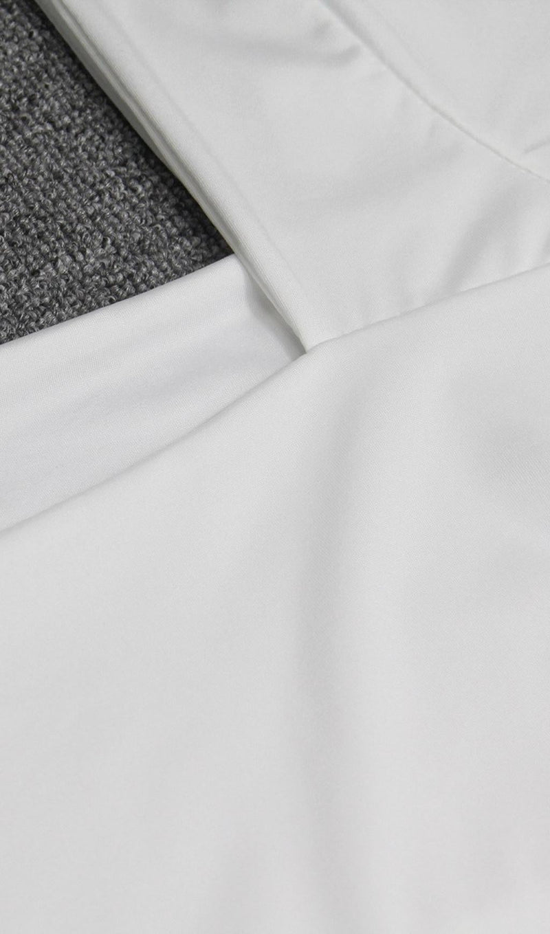 SQUARE NECK BODYCON MINI DRESS IN WHITE Dresses styleofcb 