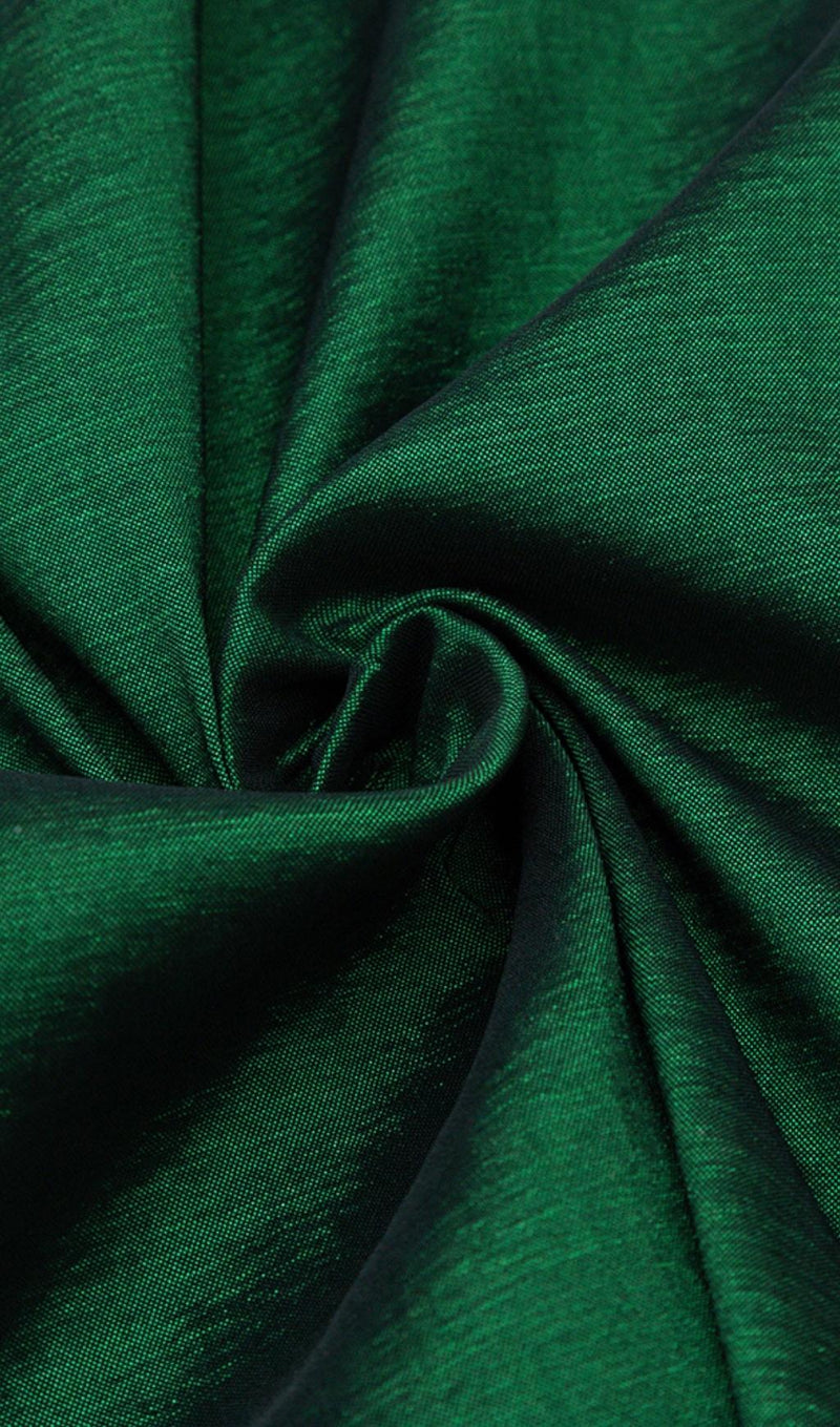 ONE SHOULDER RUCHED MIDI DRESS IN GREEN Dresses styleofcb 
