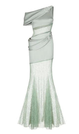 ONE SHOULDER LACE MAXI DRESS Dresses styleofcb 