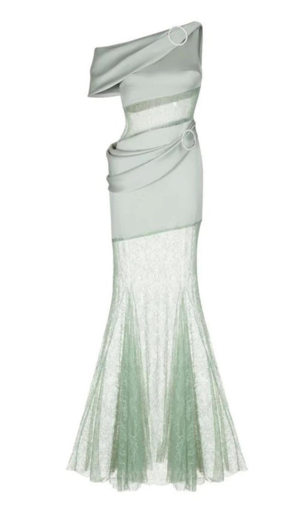 ONE SHOULDER LACE MAXI DRESS Dresses styleofcb 