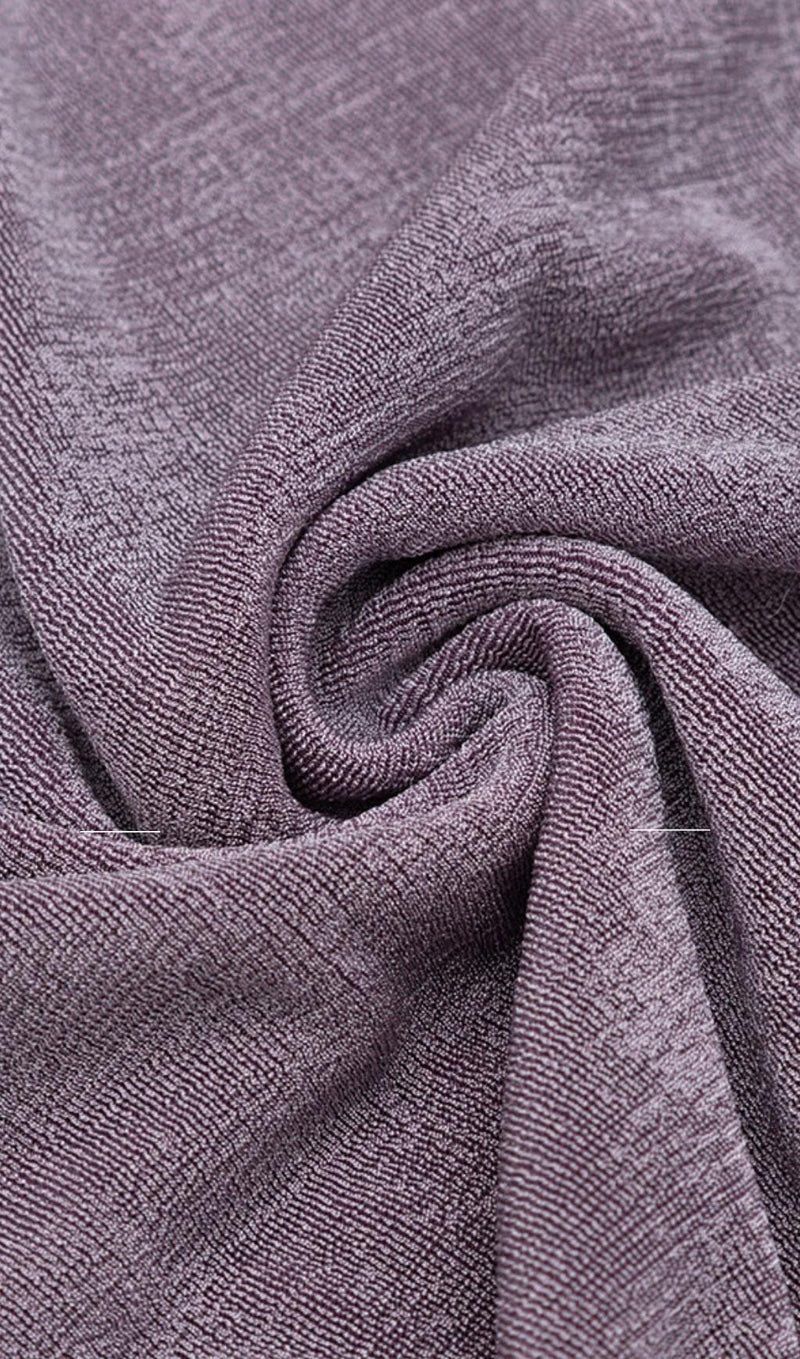 KNIT CUTOUT LONG SLEEVES MIDI DRESS IN PURPLE styleofcb 