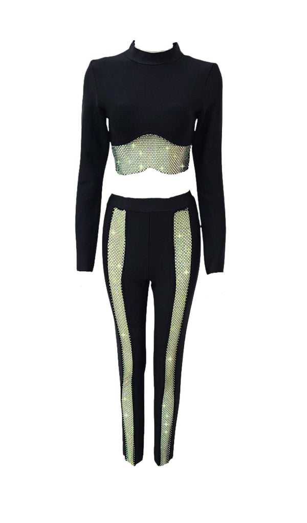BANDAGE CROP PANTS TWO PLECE SUIT styleofcb 