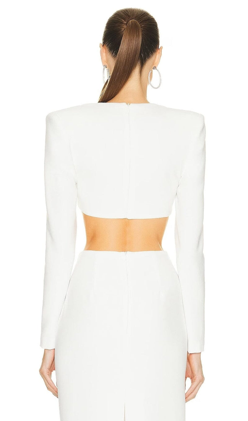 WHITE TWO PIECES BANDAGE SET styleofcb 