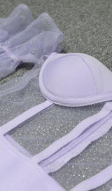 OFF SHOULDER SLIT MIDI DRESS IN PURPLE Dresses styleofcb 