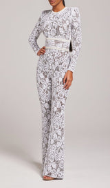 White Dark Nude Jumpsuit Jumpsuits styleofcb 