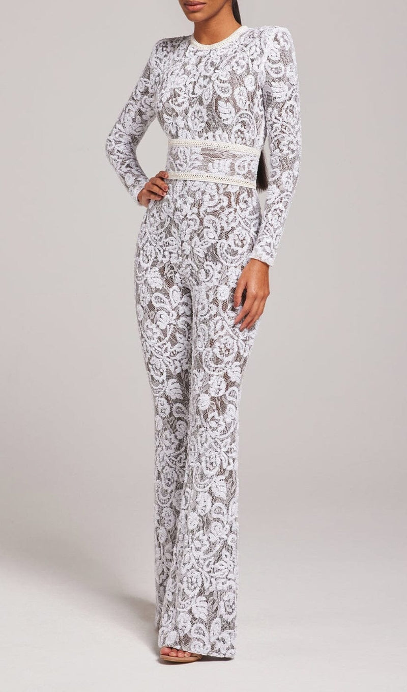 White Dark Nude Jumpsuit Jumpsuits styleofcb 