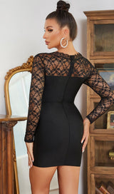 LONG SLEEVES LACE BODYCON MINI DRESS Dresses styleofcb 
