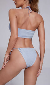 LUREX BIKINI SUIT IN BLUE styleofcb 