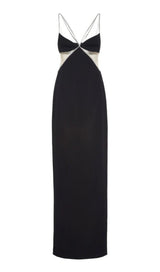 SLEEVELESS MAXI DRESS IN BLACK styleofcb 