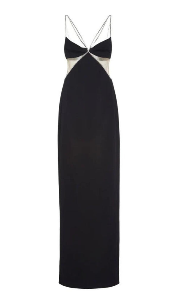 SLEEVELESS MAXI DRESS IN BLACK styleofcb 