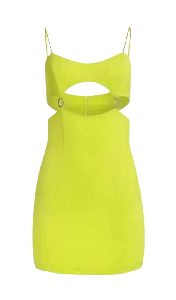 BANDAGE CUT OUT MINI DRESS IN GREEN Dresses styleofcb 